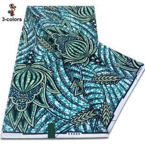 2025 Guaranteed Veritable Original African Wax Print Fabric Real Nigerian 100% Cotton Ankara Wax Fabric Soft Pagne Spuer Batik
