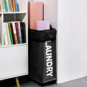 Laundry Basket with Wheels Large Capacity Yoga Mat Storage Basket Multifunctional Foldable Waterproof Dirty Clothes Storage Bag