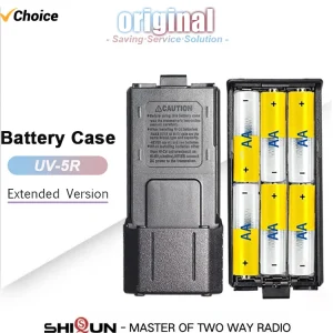Baofeng UV-5R Battery Case Shell Extended Battery Housing BL-5 6xAAA Batteries Box for UV-5RE UV-5RA Walkie Talkie Accessories