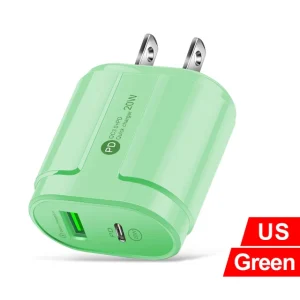 PD20W QC 3.0 Fast Chargerr EU US Plug Universal Wall Multiple USB C Adapter Phone Charger For iPhone 14 Samsung Xiaomi Huawei