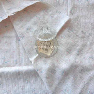 145x50cm 100% Cotton Lace Cutout Fabric Digital Printing Jacquard Floral Fabric, for Women Kids Clothing Sewing Cloth