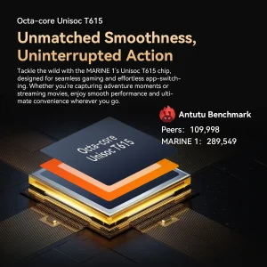 Oscal MARINE 1 Rugged Phone 6.56 inch HD+ 90Hz Display Ultra-thin Gemini Al 2.0 Android 15 5100mAh IP68 Cellphone