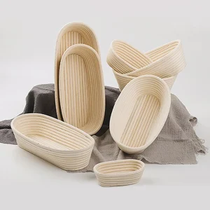 Banneton Natural Rattan Basket Baking Utensils Bread Baskets Bread Proofing Basket With Liner Sourdough Fermentation Tools