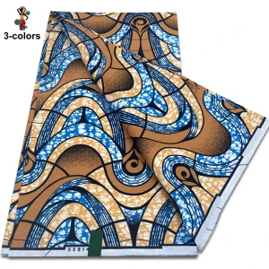 2025 Guaranteed Veritable Original African Wax Print Fabric Real Nigerian 100% Cotton Ankara Wax Fabric Soft Pagne Spuer Batik
