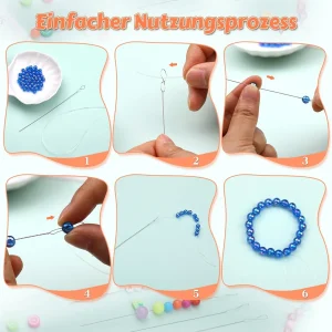 IMAZY 12/26pcs Riddur Pack of beading needles for threading beads large eye bead needle for jewellery making and DIY crafts