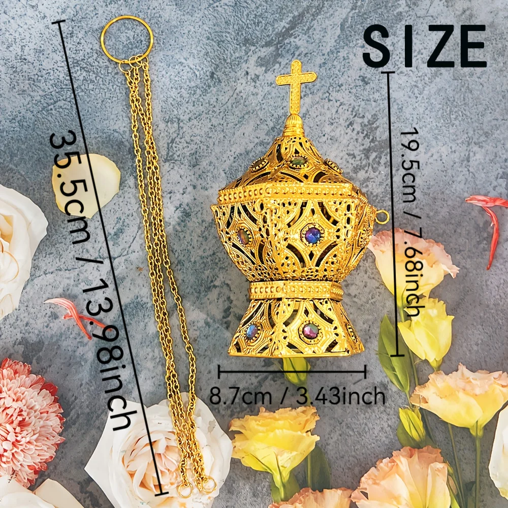 Luxurious suspended aromatherapy burner, meditation burner, suitable for aromatherapy, yoga, spa, home decoration - Image 3