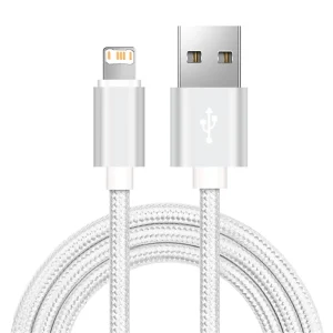 Rapid Charge Nylon Braided USB Charger Cable for iPhone 14 Plus 13 12 mini 11 Pro XS Max XR X 8 7 6S 6 Fast Charging Data Cable