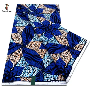 2025 Guaranteed Veritable Original African Wax Print Fabric Real Nigerian 100% Cotton Ankara Wax Fabric Soft Pagne Spuer Batik