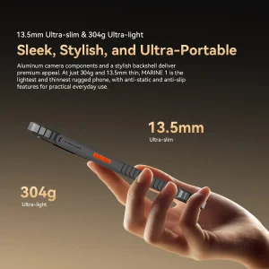 Oscal MARINE 1 Rugged Phone 6.56 inch HD+ 90Hz Display Ultra-thin Gemini Al 2.0 Android 15 5100mAh IP68 Cellphone