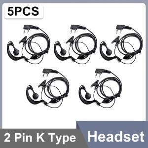 UV18Pro Headset 2 Pin QuanSheng UVK5 Earpiece UVK6 UV5R Plus BF DM-1701 UV17 Plus Walkie Talkie Air Tube Headphone Two Way Radio
