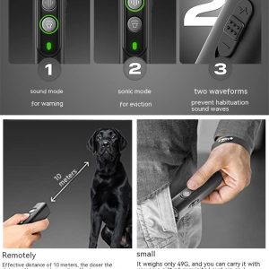 High Power Portable Ultrasonic Dog Repellent Device