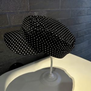 Dot Pattern Bow Tie Strap High-profile Appearance Level Sun Protection Baseball Cap