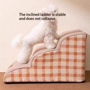 Bedside Pet Climbing Ladder Home Detachable And Washable Step Stairs Dog Ladder For Getting On And Off The Bed