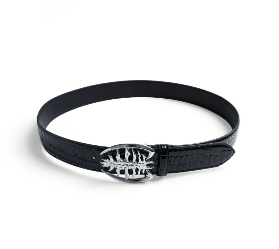 Heavy Duty Metal Ribbed Buckle Niche Belt - الصورة 3
