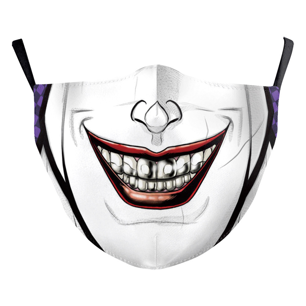 Wansheng Digital Printing Face Animal Tiger Ear Hanging Double-layer Mask - Image 7