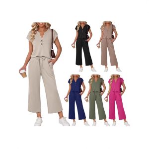 Casual Womens Two-piece Outfit Set