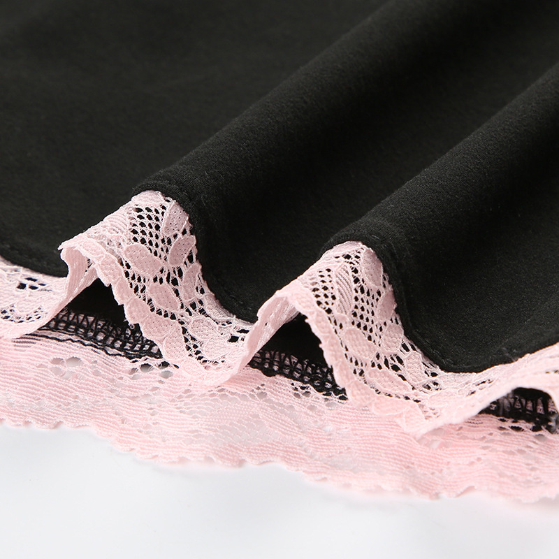 Lace Cami Jumpsuit With Bow Detailing And A Patchwork Square Neckline - Image 3