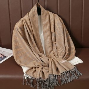 Winter Ethnic Style Warm Tassel Scarf Shawl