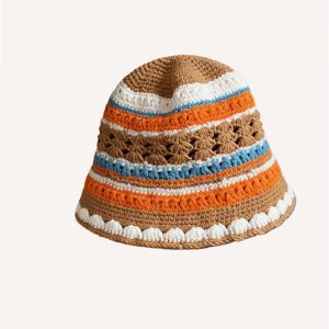 Atmosphere Hand-knitted Colorful Fisherman's Hat