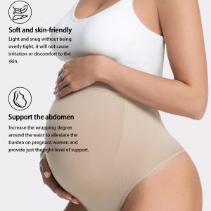 High-waisted Seamless Maternity Underwear For Pregnancy