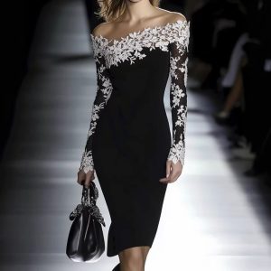 Stylish And Elegant Lace Bodycon Dress For Women