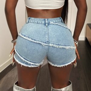 Sexy Casual Denim Shorts For Women In Europe And America
