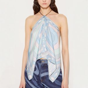 New Spring Summer Halterneck Bra With Positioning Print