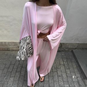 New Fashion Loose And Comfortable 3-piece Pajama Set