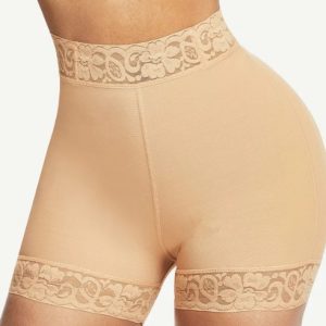 Premium High-waisted Lace Butt-lifting Panties For A Smooth Curvy Silhouette