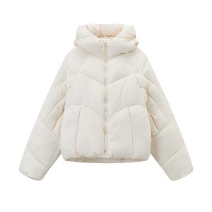New Premium-feel Relaxed-fit Puffer Coatthickened For Petite Styles