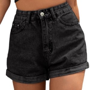 Loose Wide-leg Denim Shorts