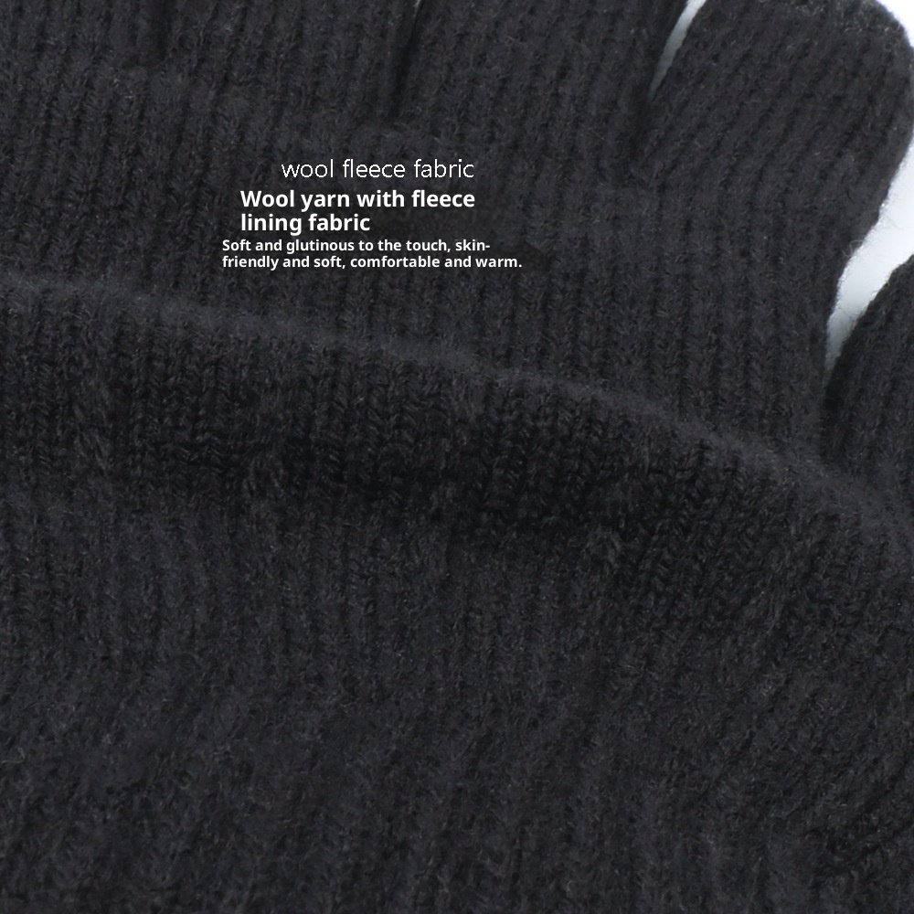 Gloves Outdoor Riding Wind-proof And Cold Protection Fleece-lined Thickened - Image 3