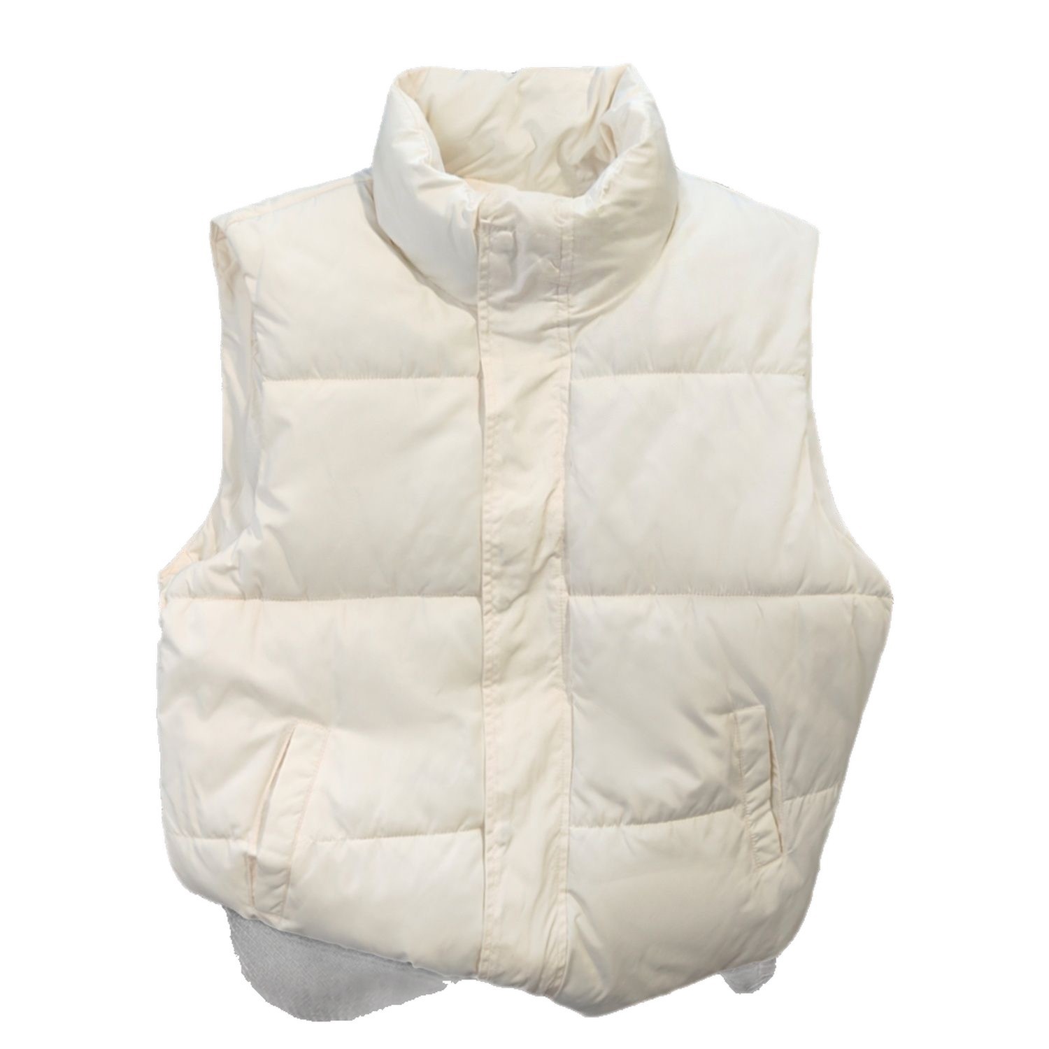 Women's Stand-Up Collar Thickened Waistcoat Warm Vest - Image 4