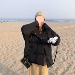 Stylish Short Koreanstyle Down Jacket For Women