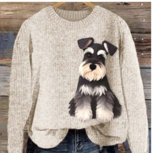 Womens Stylish Crew-neck Sweatshirt Casual Top For Fall And Winter