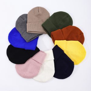 Womens Hair-protecting Warming Knitted Satin Beanie