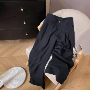 Womens Wide-leg Casual Suit Pants
