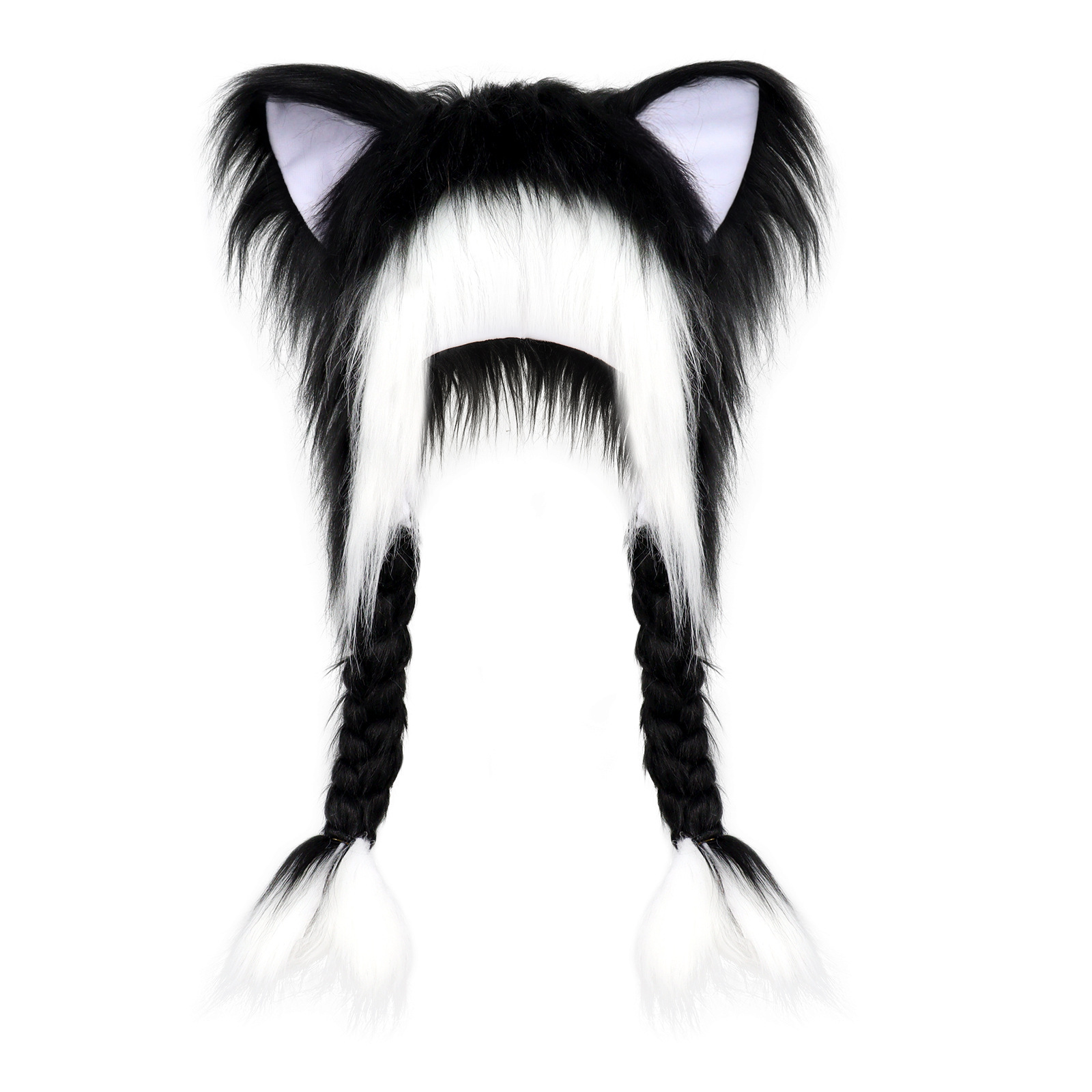 Plush 2D Cat-Ear Unisex Wig Cap