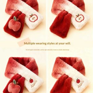 New Fallwinter Red Cozy And Cute Scarf