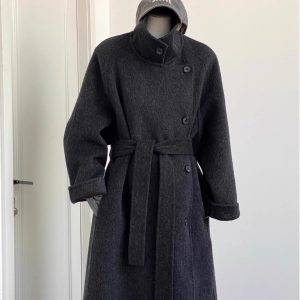 Fashionable Double-sided Cashmere Coat For Women