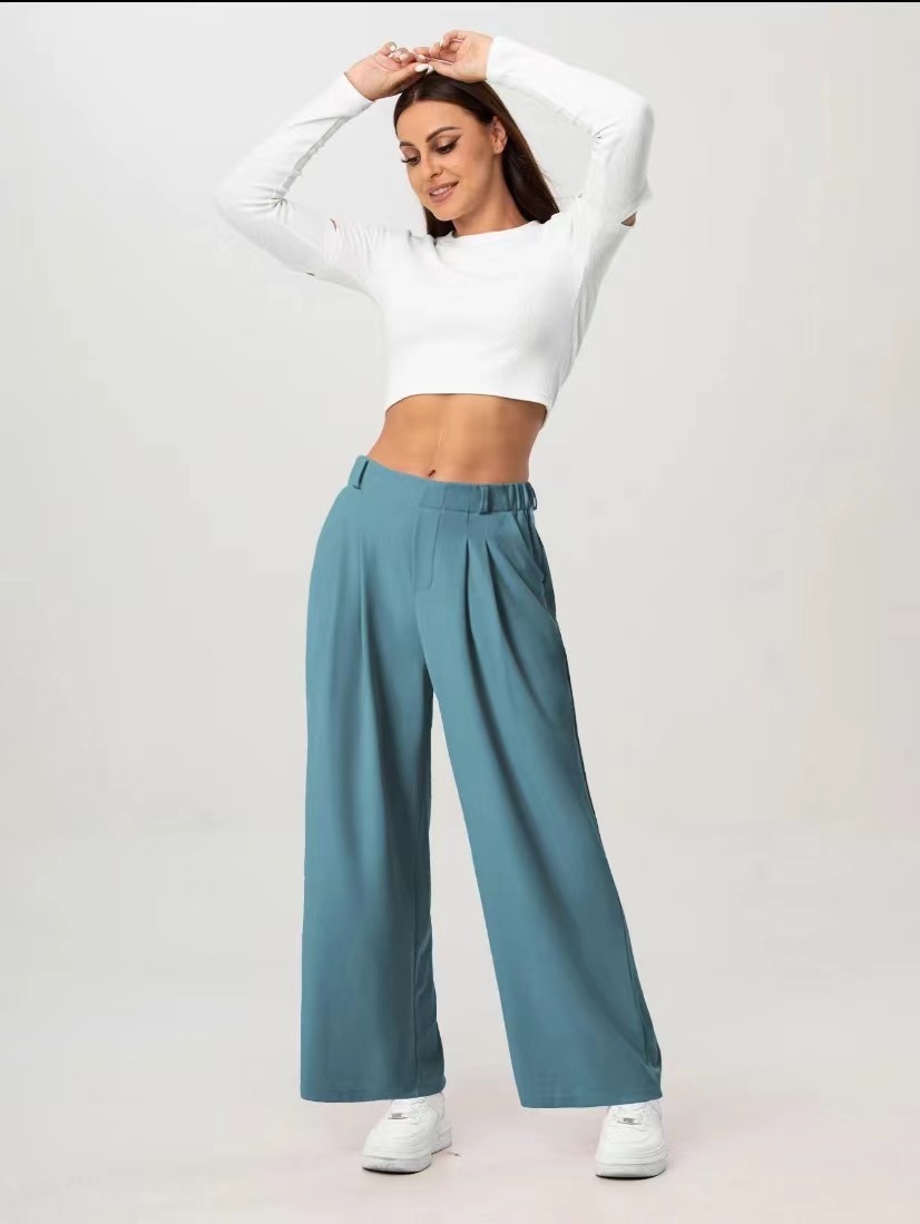 Elegant Professional-style High-waisted Straight-leg Pants - الصورة 6