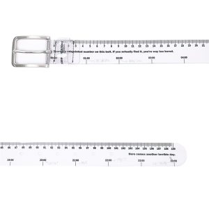 Hand-painted Graffiti Slogan Transparent PVC Belt