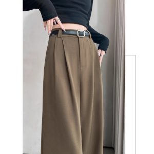 2025 SpringSummer High-End Flowy Suit Pants
