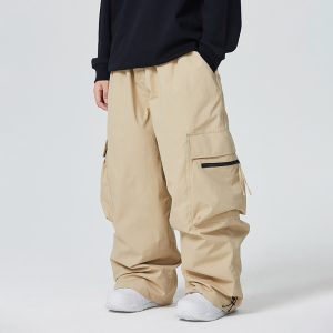 Waterproof Loose-fitting And Abrasion-resistant Mens Snow Pants For Alpine Skiing