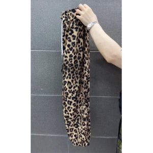New Summer Leopard-Print Ice Silk Shake Pants