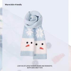 Light Blue Atmosphere Scarf For Women