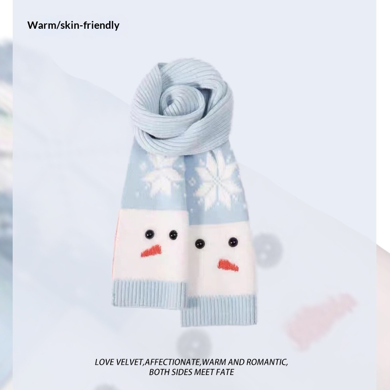 Light Blue Atmosphere Scarf For Women - الصورة 3