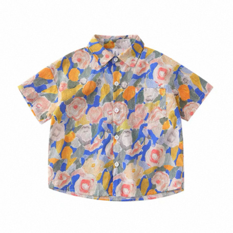 Dopamine Seaside Tyndall-effect Skirt With Print Parent-child Matching Outfits - Image 2