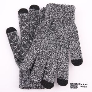 Knitted Winter Warm Touchscreen Gloves Made Of Wool