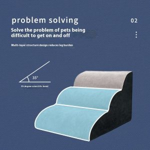 Household Small Dog Stairs Wave Pet Stairs